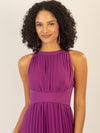 APART Chiffonkleid aus leicht körnigem, plissiertem Chiffon | lila