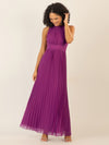 APART Chiffonkleid aus leicht körnigem, plissiertem Chiffon | lila