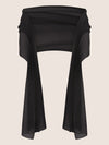 APART langes und breites Chiffontuch | schwarz