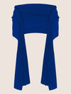 APART langes und breites Chiffontuch | royalblau