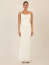 APART Abendkleid mit Wasserfall-Ausschnitt | creme