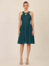 APART Cocktailkleid mit Cut-Out-Rücken | dunkelgrün