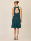 APART Cocktailkleid mit Cut-Out-Rücken | dunkelgrün