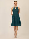 APART Cocktailkleid mit Cut-Out-Rücken | dunkelgrün