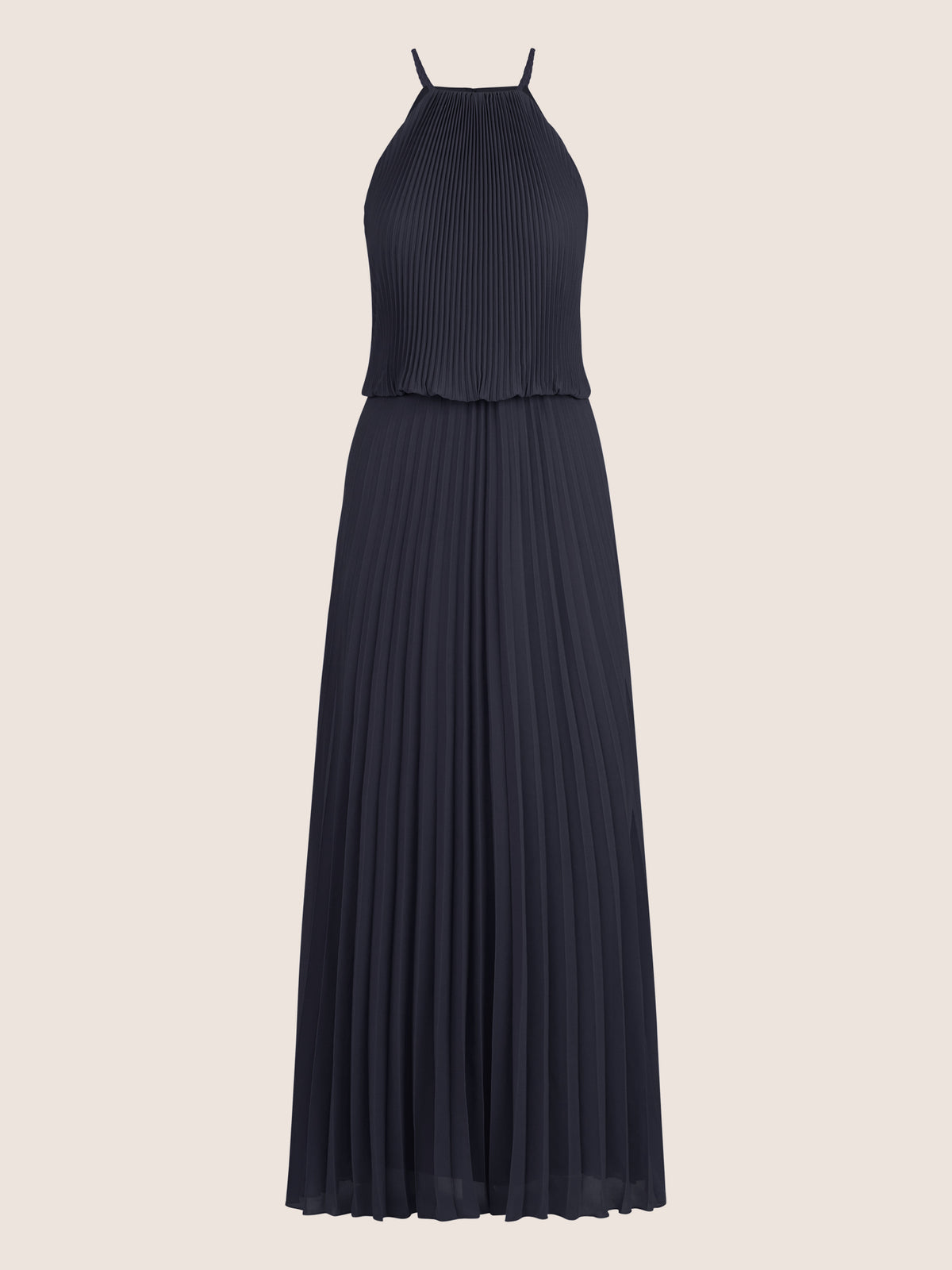 APART Chiffonkleid mit Ketten-Trägern | nachtblau