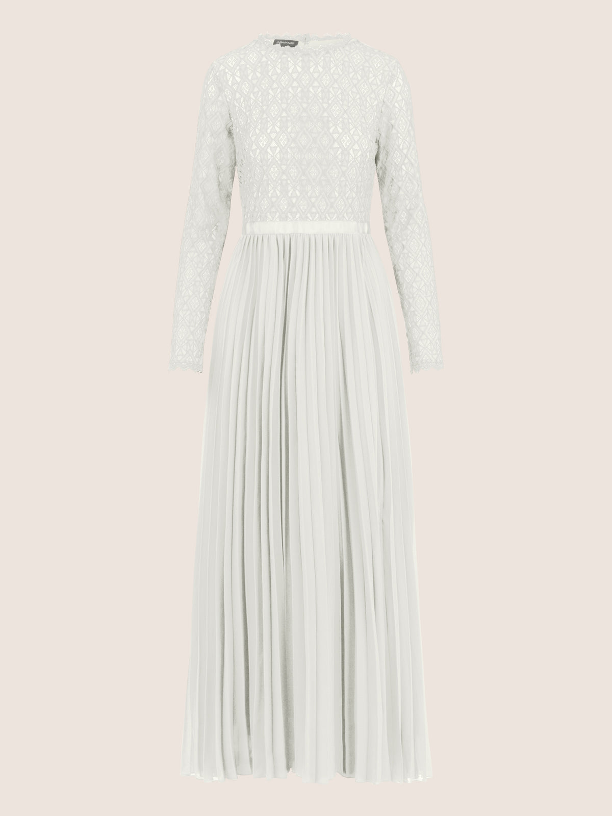 APART Abendkleid mit Plisseerock | creme