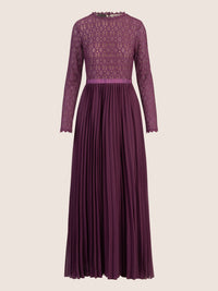 APART Abendkleid mit Plisseerock | dunkel lila
