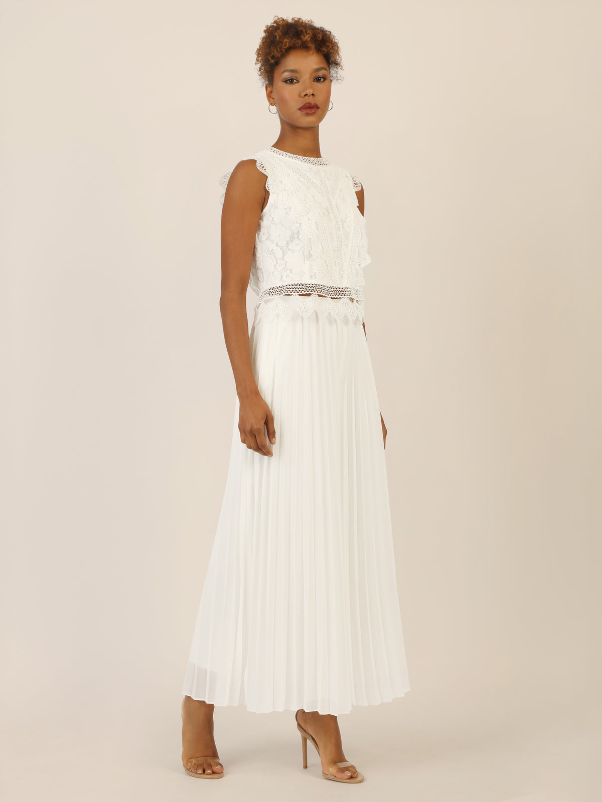 APART Plisseehose mit Gummizugbund | creme