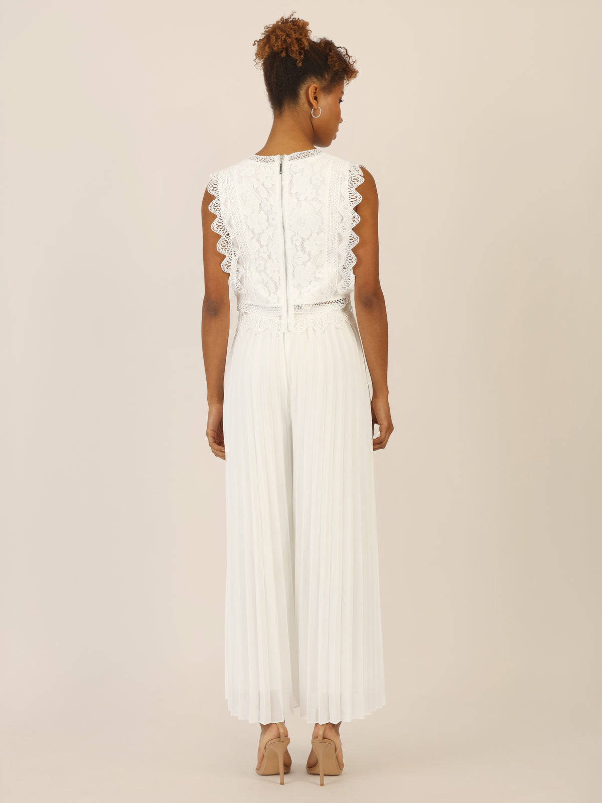 APART Plisseehose mit Gummizugbund | creme