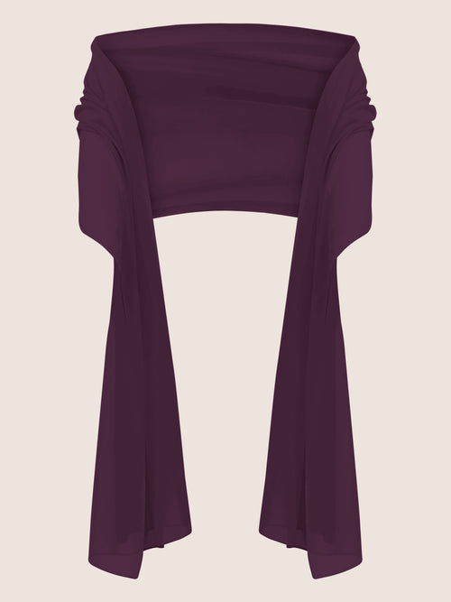 APART Chiffonschal mit weiblichem Aussehen | dunkel lila image 1