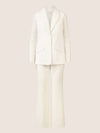 APART Hosenanzug  mit Spitzendetails und Zierkante | creme