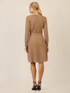 APART Strickkleid mit V-Ausschnitt | camel