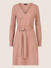APART Strickkleid mit V-Ausschnitt | mauve