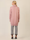APART Overside Strickkleid mit überschnittene Schultern | mauve