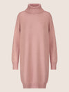 APART Overside Strickkleid mit überschnittene Schultern | mauve