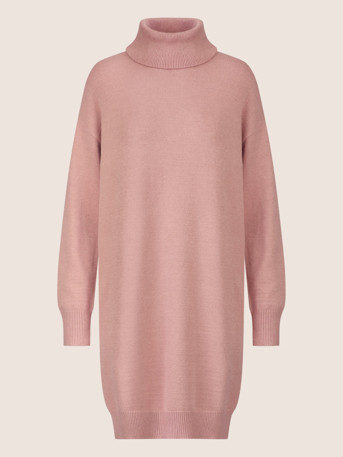 APART Overside Strickkleid mit überschnittene Schultern | mauve