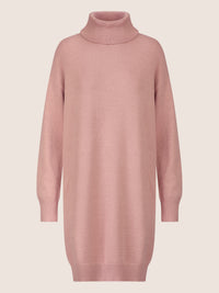 APART Overside Strickkleid mit überschnittene Schultern | mauve
