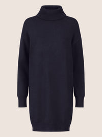 APART Overside Strickkleid mit überschnittene Schultern | nachtblau