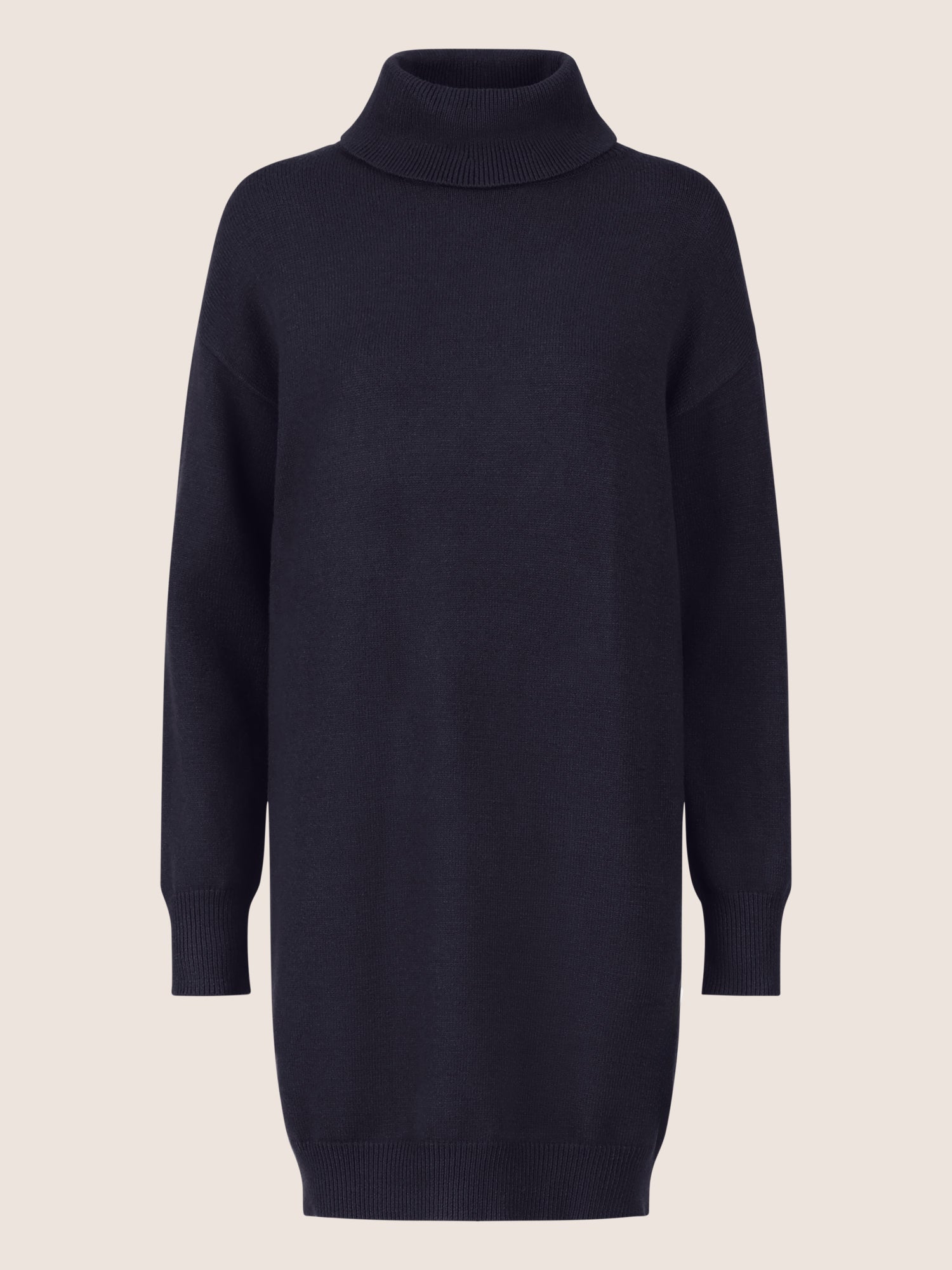 APART Overside Strickkleid mit überschnittene Schultern | nachtblau