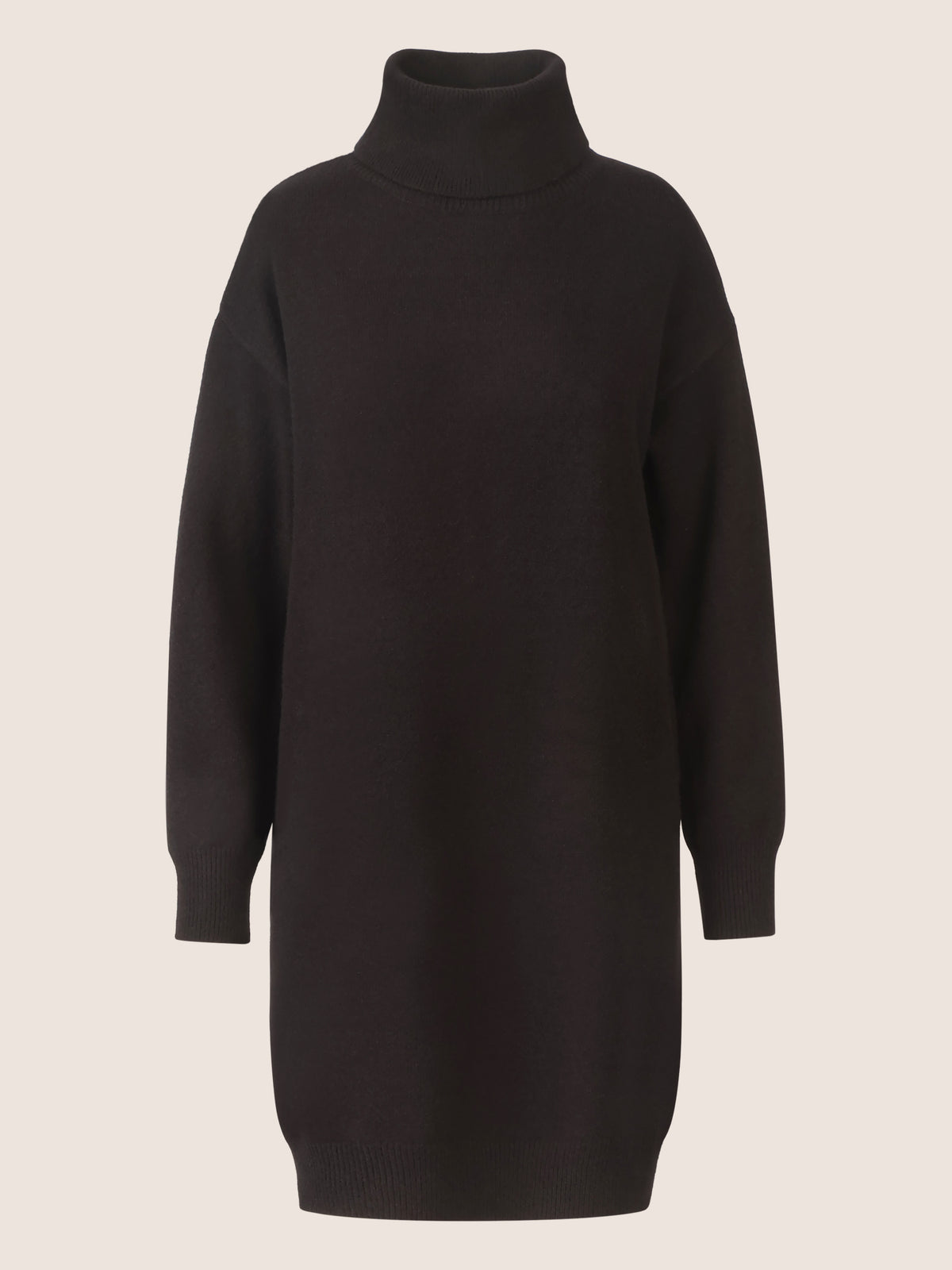 APART Overside Strickkleid mit überschnittene Schultern | schwarz
