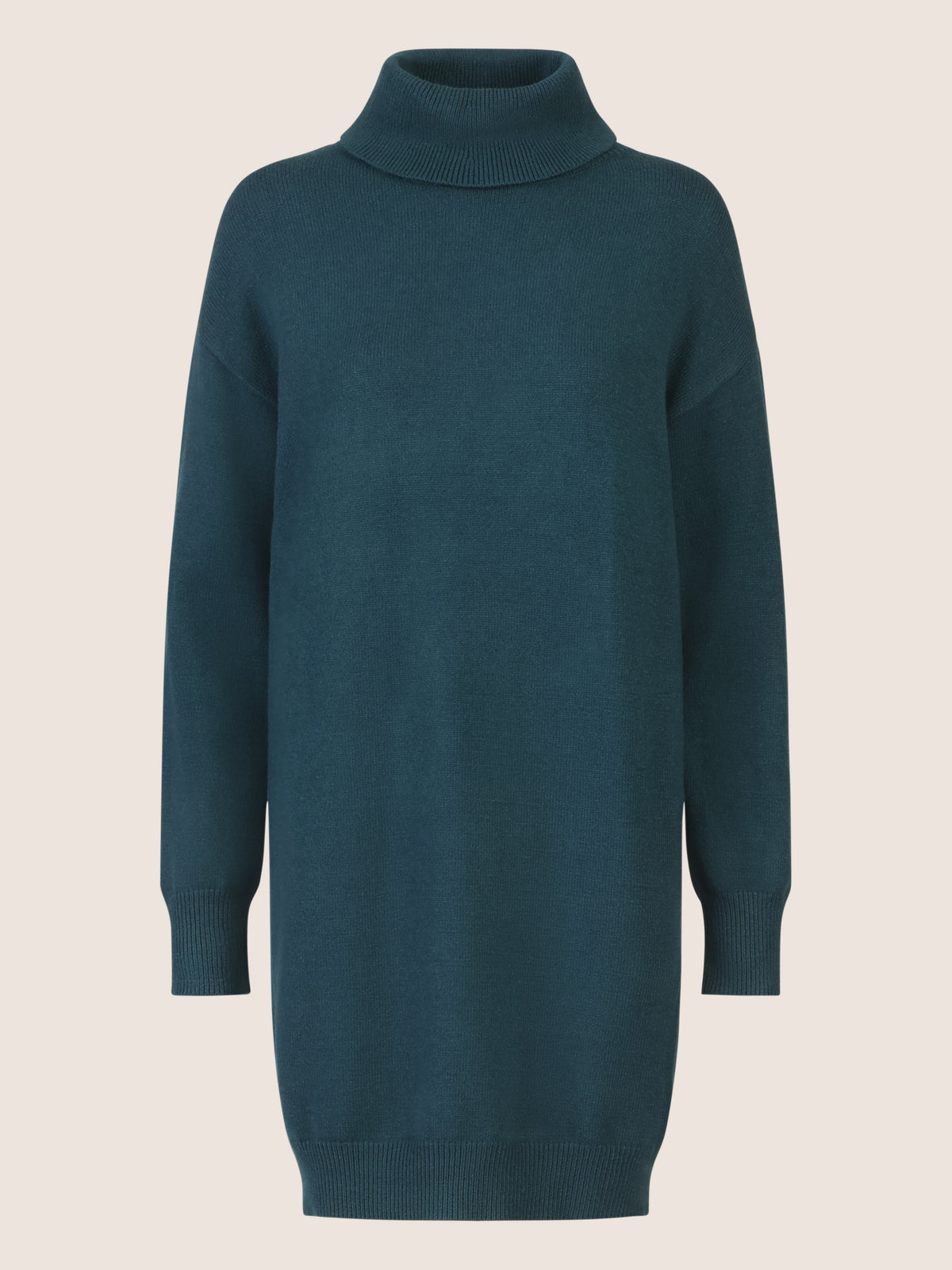 APART Overside Strickkleid mit überschnittene Schultern | dunkelgrün