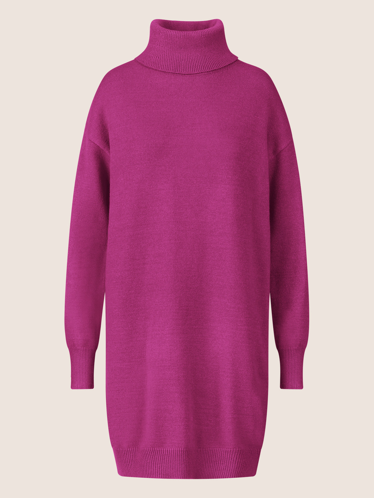 APART Overside Strickkleid mit überschnittene Schultern | lila
