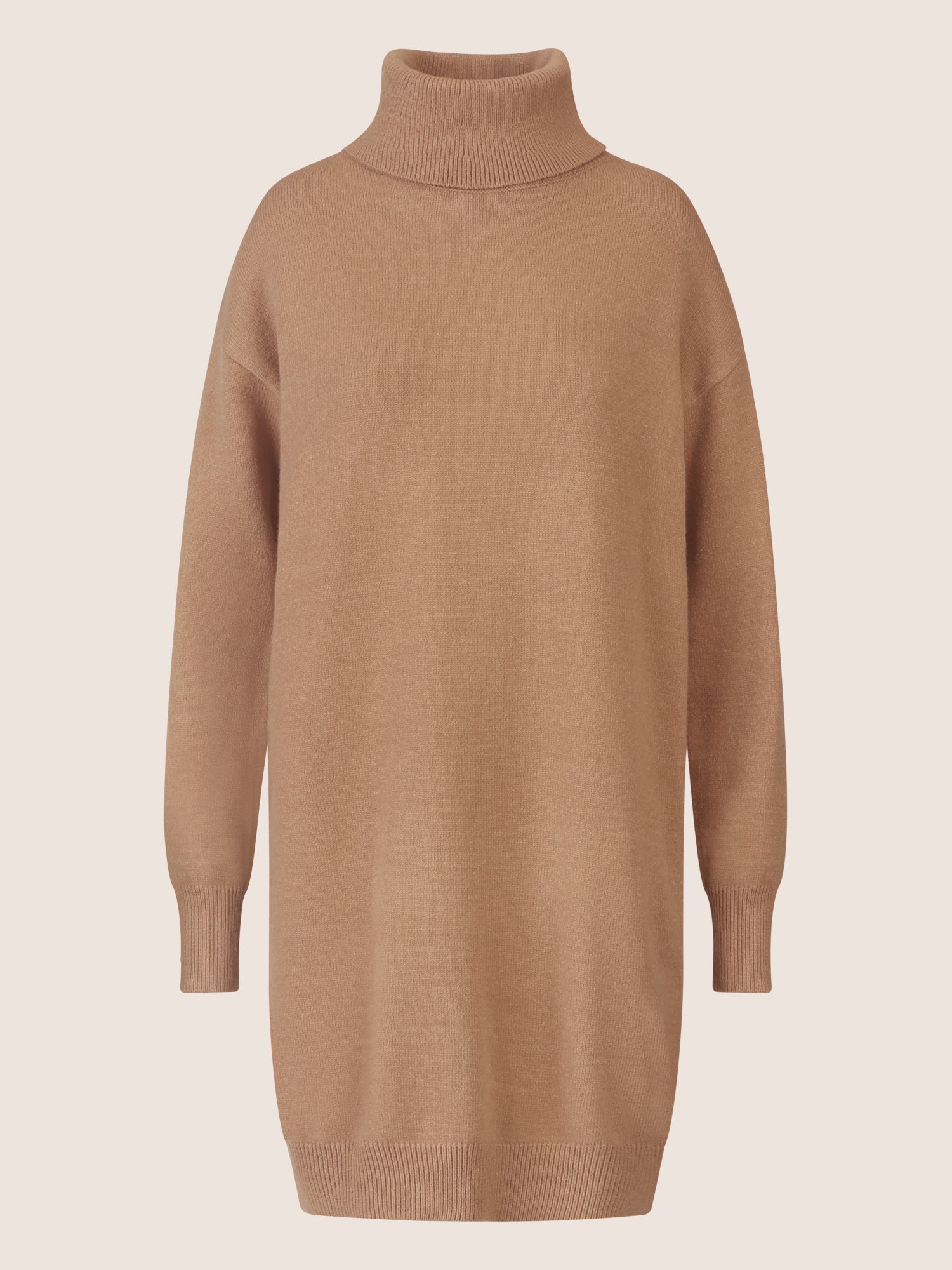 APART Overside Strickkleid mit überschnittene Schultern | camel
