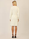 APART Strickkleid mit Zopfmuster | creme