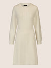 APART Strickkleid mit Zopfmuster | creme