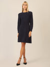 APART Strickkleid mit Zopfmuster | nachtblau