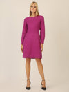 APART Strickkleid mit Zopfmuster | lila
