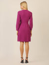 APART Strickkleid mit Zopfmuster | lila