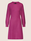 APART Strickkleid mit Zopfmuster | lila