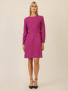 APART Strickkleid mit Zopfmuster | lila