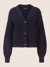 APART Oversized Strickjacke mit Knopfleiste | nachtblau