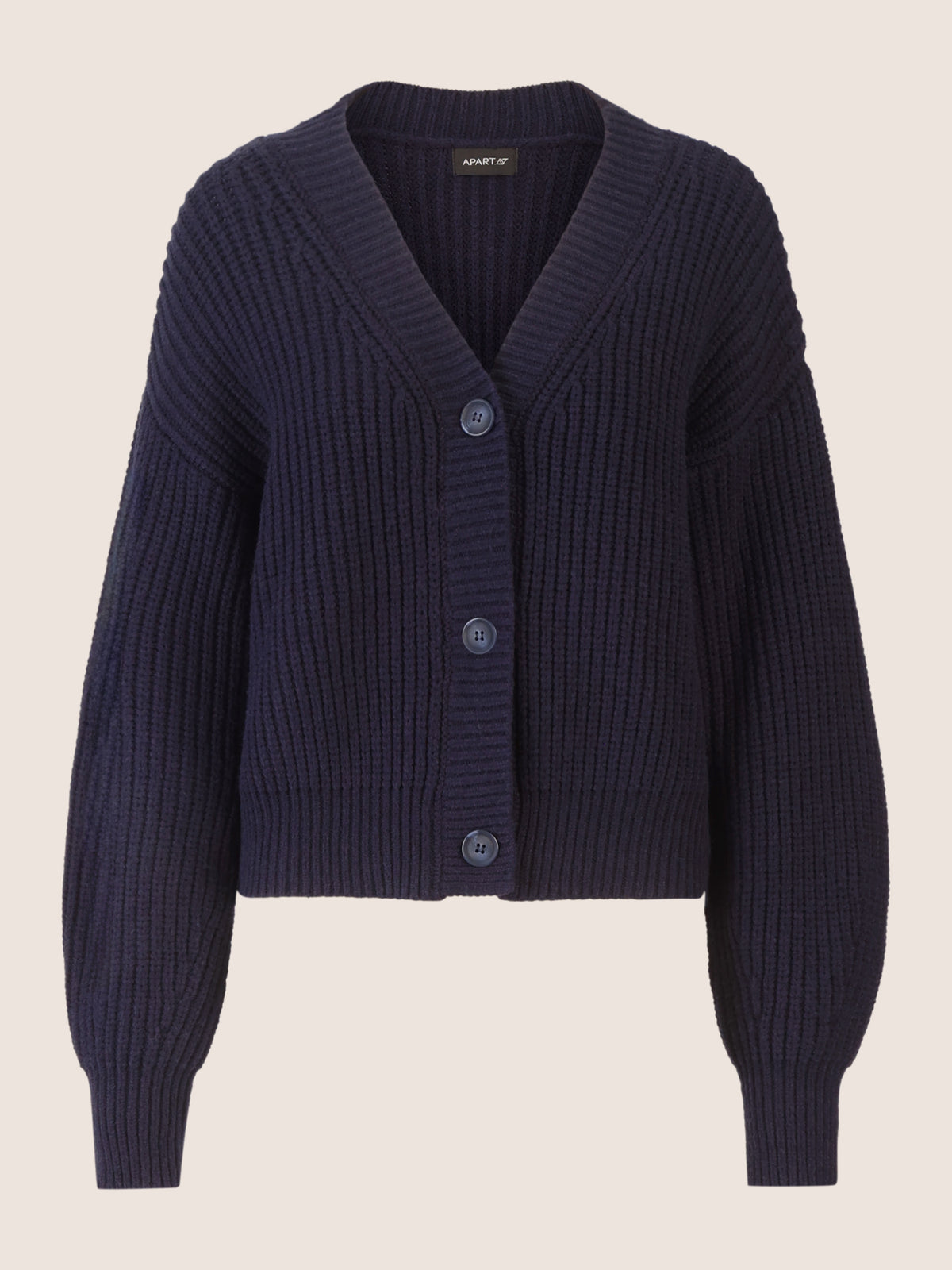 APART Oversized Strickjacke mit Knopfleiste | nachtblau