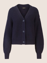 APART Oversized Strickjacke mit Knopfleiste | nachtblau