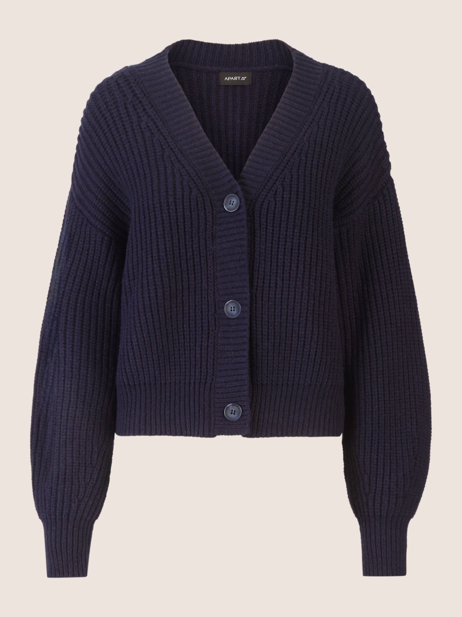 APART Oversized Strickjacke mit Knopfleiste | nachtblau