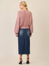 APART Oversized Strickjacke mit Knopfleiste | mauve