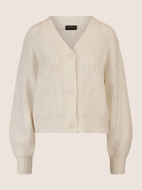APART Oversized Strickjacke mit Knopfleiste | creme