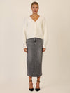APART Oversized Strickjacke mit Knopfleiste | creme