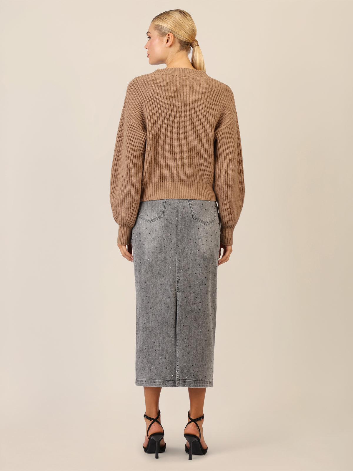 APART Oversized Strickjacke mit Knopfleiste | camel