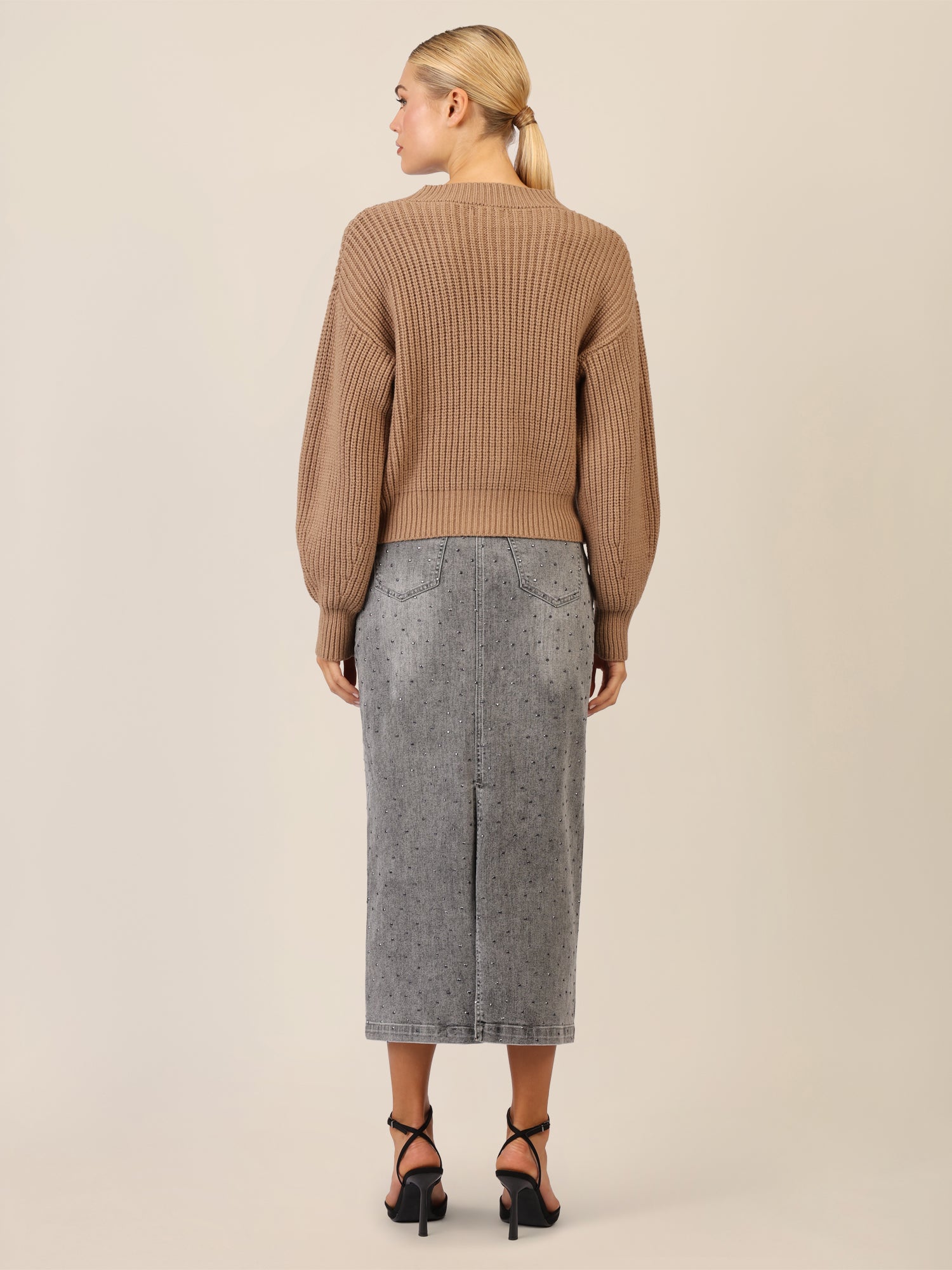 APART Oversized Strickjacke mit Knopfleiste | camel