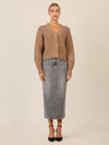 APART Oversized Strickjacke mit Knopfleiste | camel