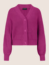 APART Oversized Strickjacke mit Knopfleiste | lila