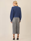 APART Oversized Strickjacke mit Knopfleiste | mittelblau