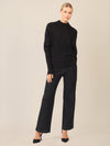 APART Pullover mit Fledermausärmeln | schwarz