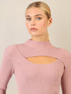 APART Pullover mit Cut-out-Detail | mauve