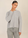 APART Oversized Pullover mit Strukturmuster | graumeliert