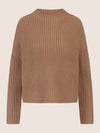 APART Oversized Pullover mit Strukturmuster | camel